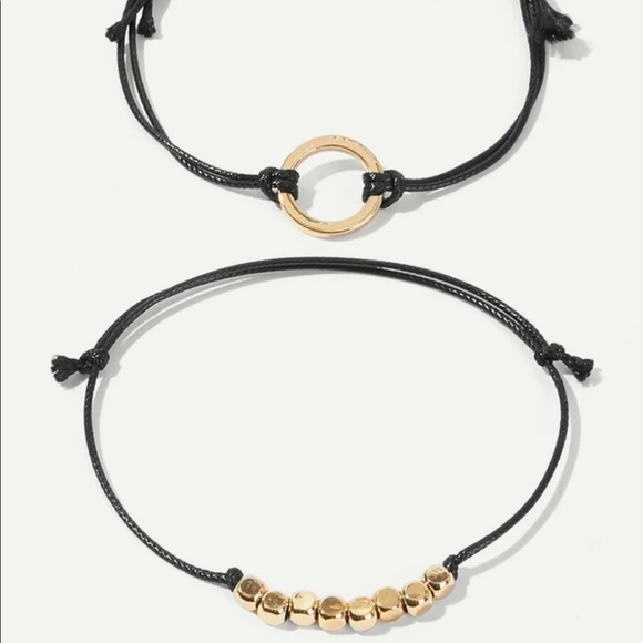 3/$30 Gold Circle & Bead Bracelet Set - Picture 2 of 5